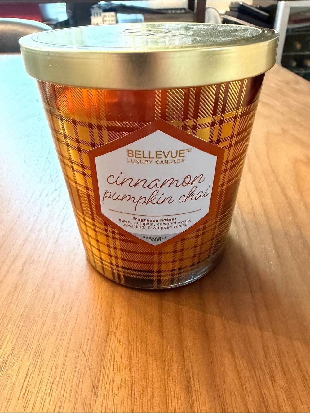 Cinnamon Pumpkin Chai Luxury Candle - Orange